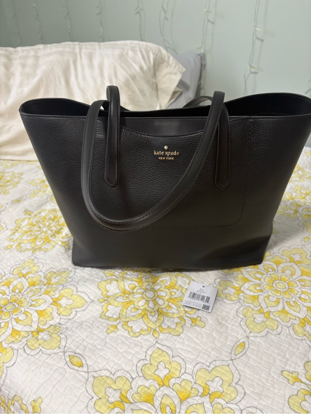 Kate Spade Black Pebbled Leather Cece Tote